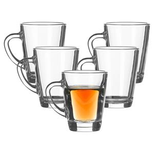 Theeglazen/koffie glazen - helder transparant glas - 2x stuks - 250 ml -