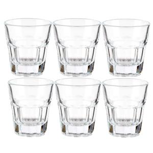 shotglaasjes - 6x - glas - transparant - ml -