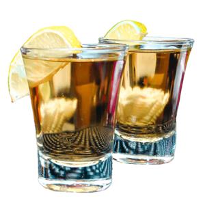 borrelglaasjes - 6x - glas - transparant - ml -