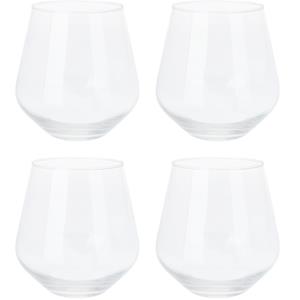  whiskey glazen - 4x - transparant - 450 ml -