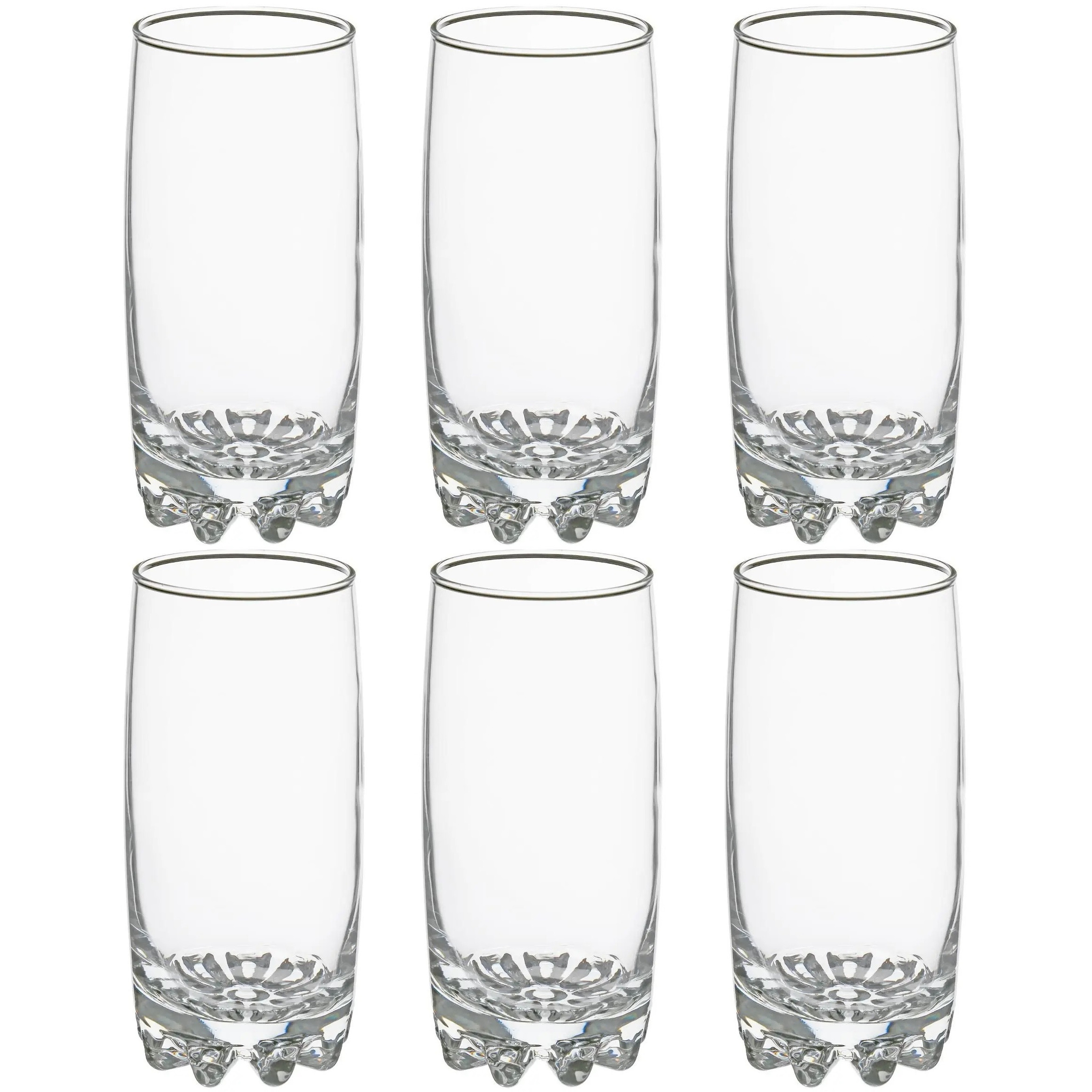 Secret de Gourmet Set van 6x stuks longdrink glazen Tin 380 ml van glas -