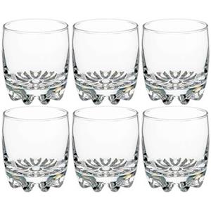 Secret de Gourmet Set van 6x stuks water/sap glazen Tin 310 ml van glas -