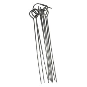 Barbecue spiesjes/vleespennetjes - 10x - rvs - 10 cm -