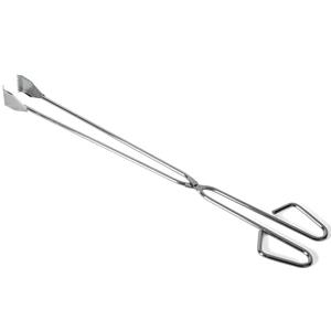 Gerimport Extra lange barbecuetang/vleestang RVS zilver met kartelrand 55 cm -