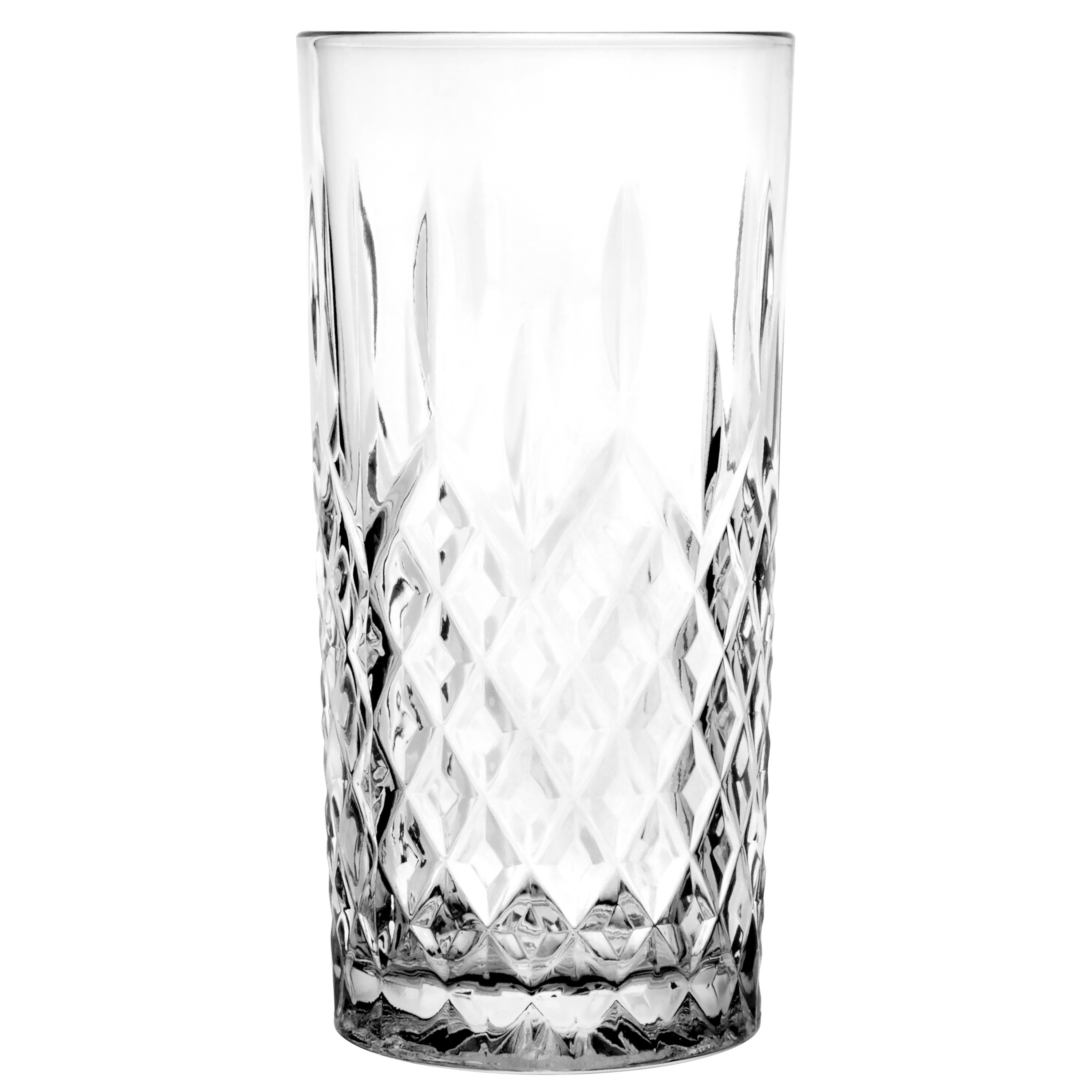 Glasmark Longdrinkglazen - 6x - Diamond - 300 ml - glas - waterglazen -