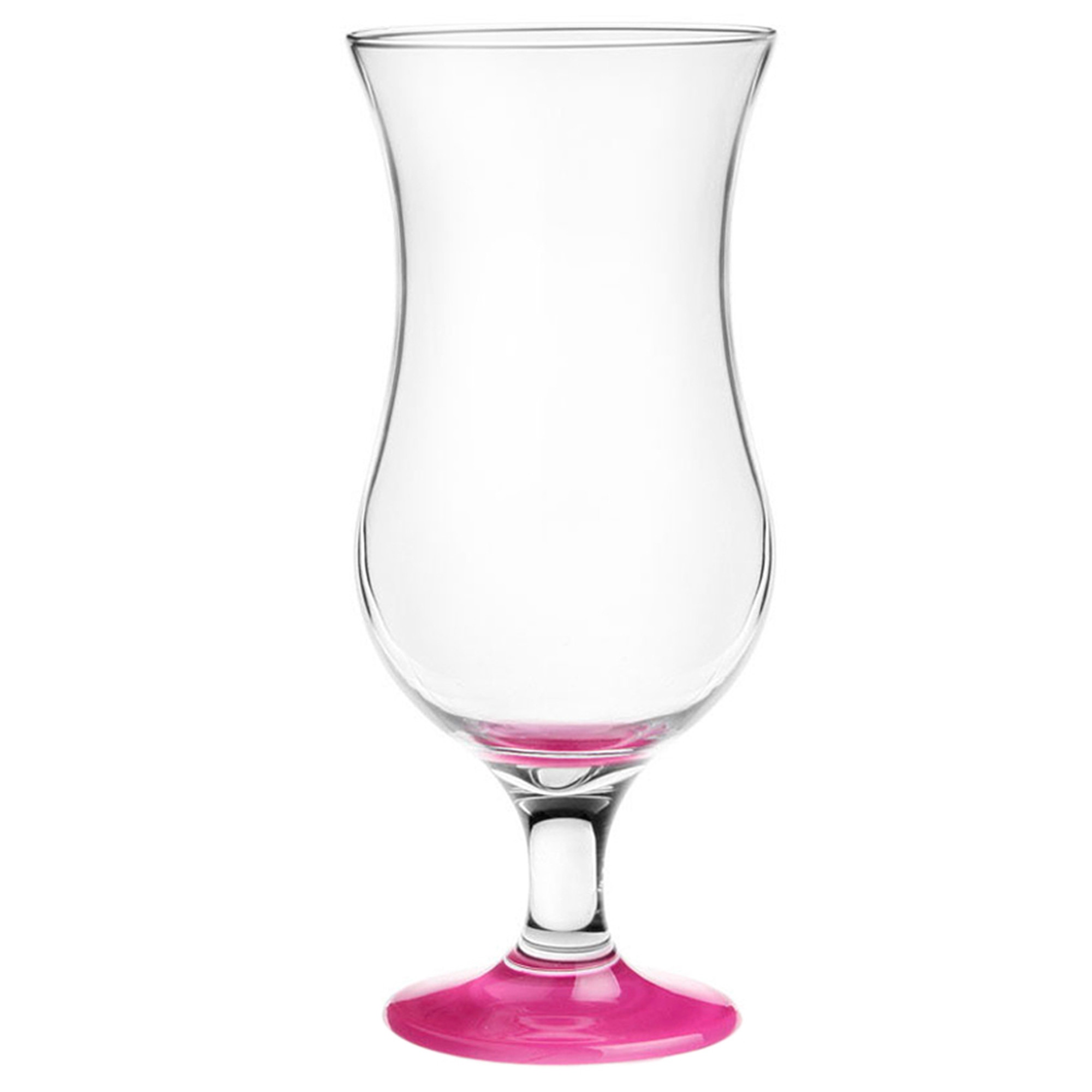Glasmark Cocktail glazen - 6x - 420 ml - roze - glas - pina colada glazen -