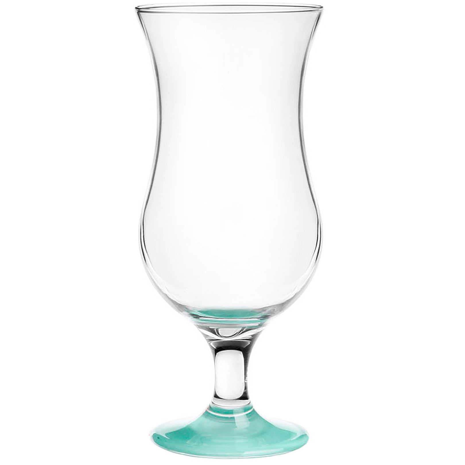 Glasmark Cocktail glazen - 6x - 420 ml - turquoise - glas - pina colada glazen -