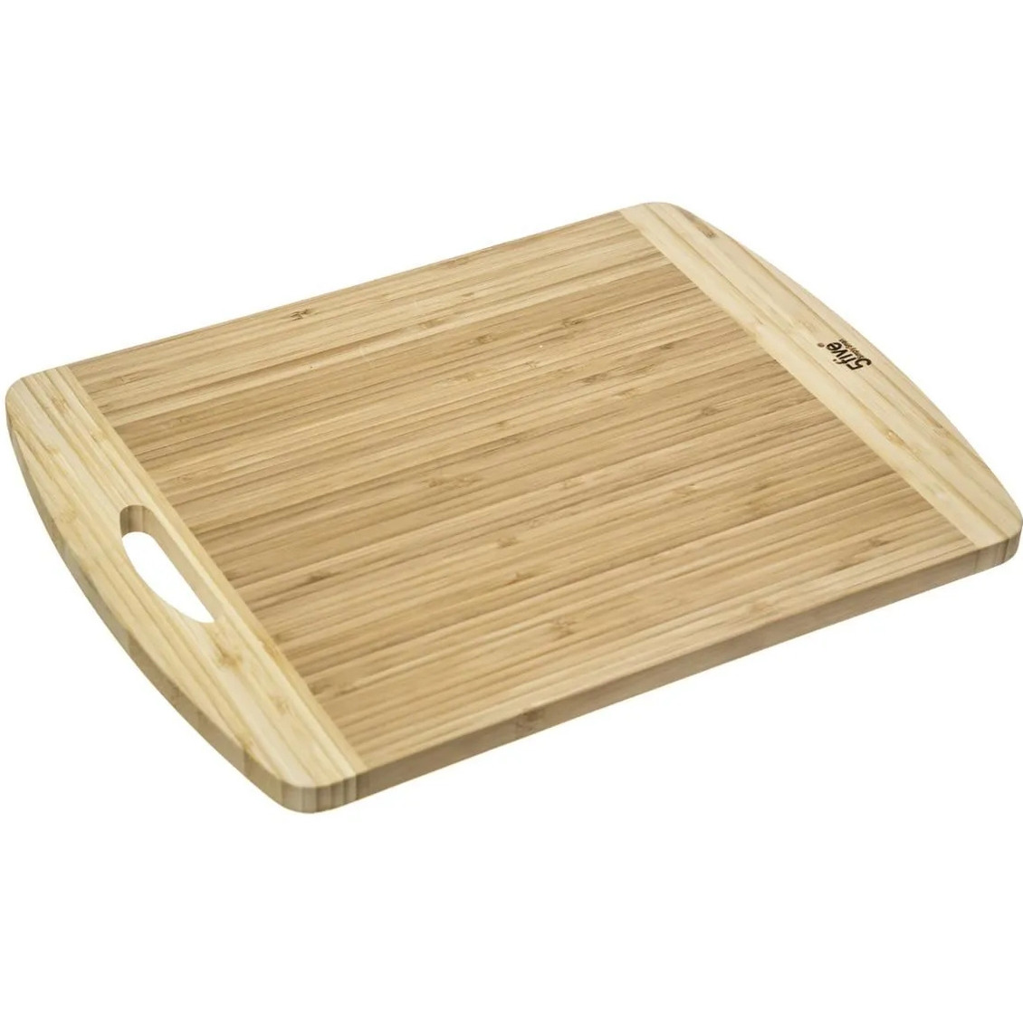 Secret de Gourmet Snijplank met handvat x 30 cm van bamboe hout -