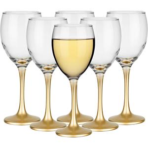 Glasmark Wijnglazen - 6x - Gold collection - 300 ml - glas -