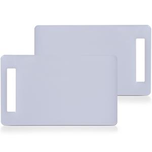 Zeller Present Schneidebrett Schneidebrettchen 2er-Set Kunststoff Weiß, Kunststoff, (Set, 2-St., 2 Schneidebretter), Unterlage Kunststoff
