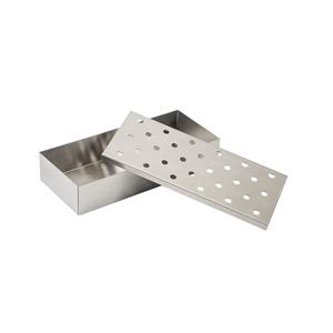 Merkloos Barbeque rookbox RVS 24 x 10 cm -