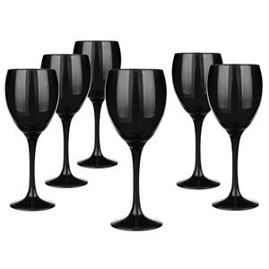 Glasmark Wijnglazen - 6x - Black collection - 300 ml - glas -