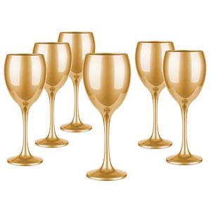 Glasmark Wijnglazen - 6x - Gold collection - 300 ml - glas -