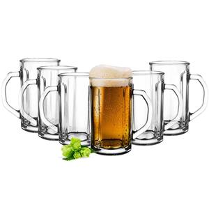 Glasmark Bierglazen - Bierpullen - transparant glas - 6x stuks - 500 ml - Oktoberfest -