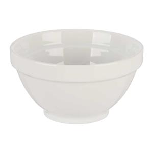Vivalto Kommetjes/serveer schaaltjes - Okinawa - porselein - D13.5 x H8 cm - ivoor wit - Stapelbaar -