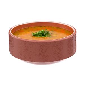 Secret de Gourmet Soepkommen/serveer schaaltjes - Loft - keramiek - D15 x H7 cm - terracotta - Stapelbaar -