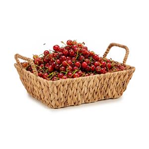 Kinvara Fruitschaal/fruitmand Rattan - gevlochten riet - x 28 x 9 cm - naturel - rechthoek -