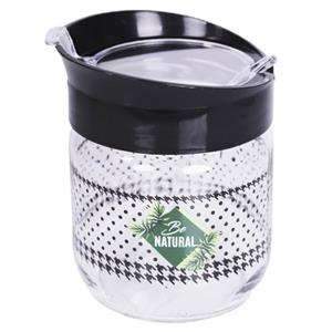 Suikerpot met lepel van glas 350 ml -