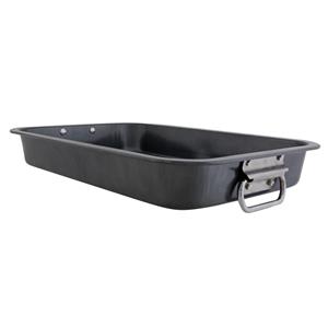 Braadslede/braadblik rechthoek x 29 x 5,5 cm zwart -