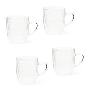 Rivièra Maison Riviera Maison With Love Dubbelwandige Glazen set 4 Stuks - 395ML