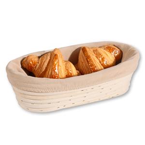 Kesper Broodmandje speciaal voor afbakbroodjes - nagaren/niet uitdrogen - hoes - L28 x B15 x H8 cm -