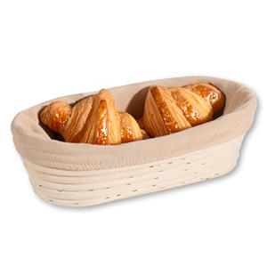 Kesper Broodmandje speciaal voor afbakbroodjes - nagaren/niet uitdrogen - hoes - L28 x B15 x H8 cm -