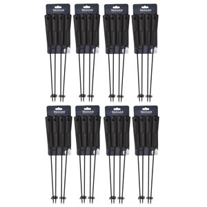 Vaggan BBQ spiezen - 32x stuks - RVS - cm - vleespennen voor vlees - barbecue accessoires -