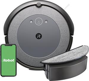 IRobot Roomba Combo i5178 Dweil- en zuigrobot Zwart Besturing via App, Met dweilfunctie, Spraakgestuurd, Compatibel met Amazon Alexa, Compatibel met Google Home