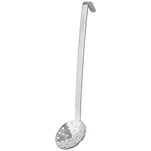 Schuimspaan Valuo korte steel; 8x33.5 cm (ØxL); zilver