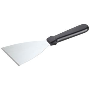 Braadspatel Basic; Lemmetlengte 10 cm, 24.5x11.8 cm (LxB); zilver/zwart