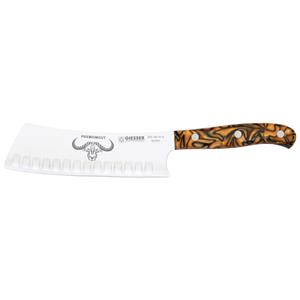 Giesser Koksmes PremiumCut Yobocho No 1; Lemmetlengte 16 cm; rood/zilver