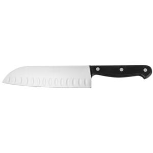 PULSIVA Santoku mes POM; Lemmetlengte 18 cm, 32 cm (L); zwart