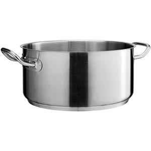 Vega Kookpan Professional zonder deksel; 8000ml, 28x13.5 cm (ØxH); zilver; rond