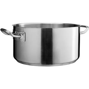 Vega Kookpan Professional zonder deksel; 12900ml, 32x16.5 cm (ØxH); zilver; rond