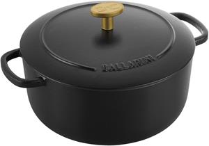 BALLARINI Cocotte 20 cm / 2,5 l, Rond, Zwart - Bellamonte - 