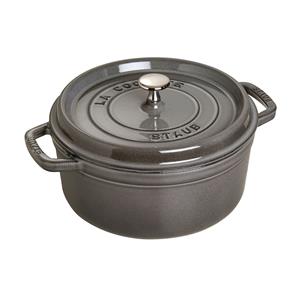 Staub Cocotte 18 cm / 1,7 l, Rond, Grafietgrijs - La Cocotte - 