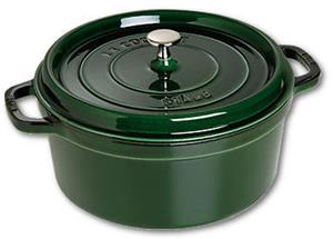 Staub Cocotte 28 cm / 6,75 l, Rond, Basilicum - La Cocotte - 