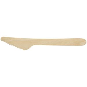 PAPSTAR Wegwerpmessen Pure Hout; 16.5 cm (L); naturel; 100 stuk / verpakking