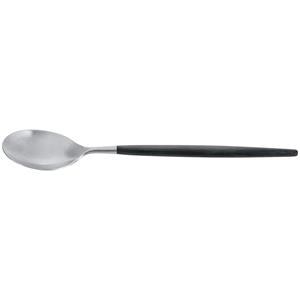 Vega Tafellepel Turin; 22.2 cm (L); roestvrij staal/zwart, Handvat zwart; 12 stuk / verpakking