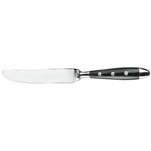 PULSIVA Tafelmes Gutshof; 21.4 cm (L); zilver, Handvat zwart; 12 stuk / verpakking