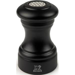 Peugeot Bistro zoutstrooier 9 cm - mat zwart - hout