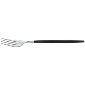 Vega Tafelvork Turin; 22.5 cm (L); roestvrij staal/zwart, Handvat zwart; 12 stuk / verpakking