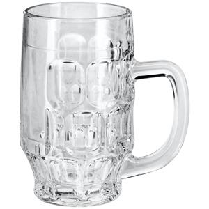 Borgonovo Bierpul Rosy; 385ml, 7.5x13.5 cm (ØxH); transparant; 0.3 l vulstreepje, 6 stuk / verpakking