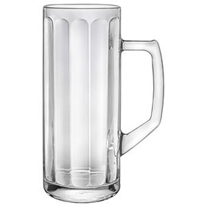 Borgonovo Bierpul Reno Ottica; 375ml, 6.7x16.4 cm (ØxH); transparant; 0.3 l vulstreepje, 6 stuk / verpakking