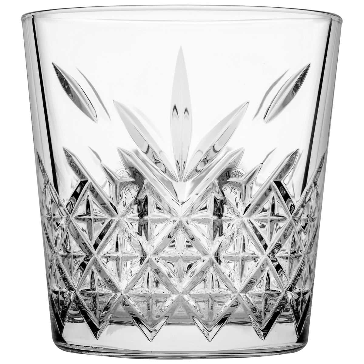 Pasabahçe Whiskyglas Timeless V-Block; 355ml, 9.2x9.6 cm (ØxH); transparant; 6 stuk / verpakking