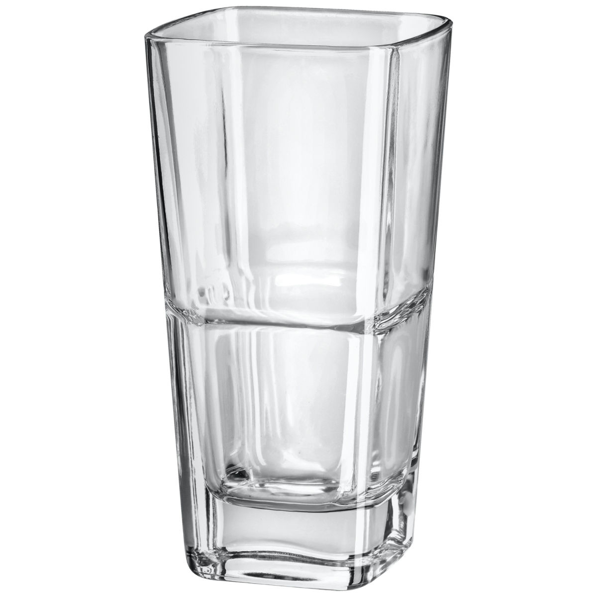 Borgonovo Longdrinkglas Palladio Quadro stapelbaar; 320ml, 7x14 cm (ØxH); transparant; 6 stuk / verpakking
