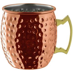 Vega Moscow Mule beker Glendale hamerslag; 550ml, 8.8x9.8 cm (ØxH); koper