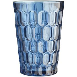 Vega Drinkglas Isabella; 360ml, 8.9x12.6 cm (ØxH); blauw; 6 stuk / verpakking