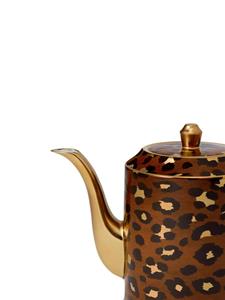 L'Objet Theepot met luipaardprint - Bruin