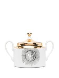 Fornasetti Porseleinen suikerpot - Wit
